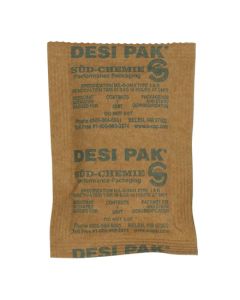 3" x 4" x 1/4"  Kraft Clay  Desiccants - 34  Gallon  Drum