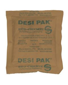 5" x 5 1/2" x 1/2"  Kraft Clay  Desiccants - 34  Gallon  Drum