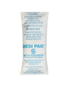 1 1/2" x 3 1/4" x 1/4"  Tyvek® Clay  Desiccants - 5  Gallon  Pail