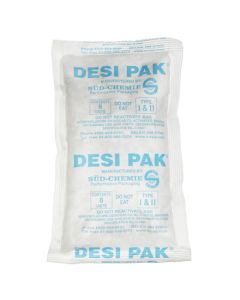 5" x 8" x 1 1/8"  Tyvek® Clay  Desiccants - 34  Gallon  Drum