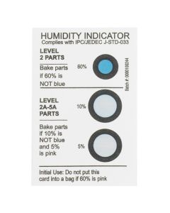 2" x 3"5-10-60%  Humidity  Indicators