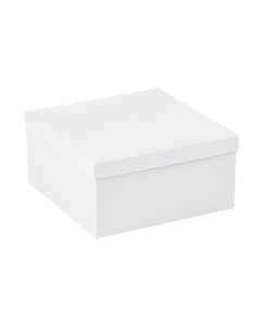 12" x 12" x 6"  White Deluxe  Gift  Box  Bottoms