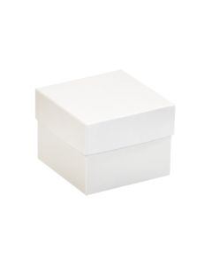 4" x 4" x 3"  White Deluxe  Gift  Box  Bottoms