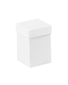 4" x 4" x 6"  White Deluxe  Gift  Box  Bottoms