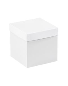 6" x 6" x 6"  White Deluxe  Gift  Box  Bottoms
