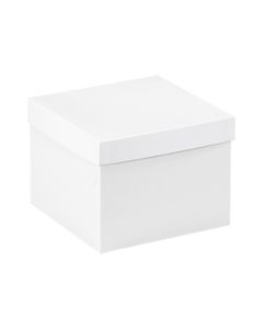 8" x 8" x 6"  White Deluxe  Gift  Box  Bottoms