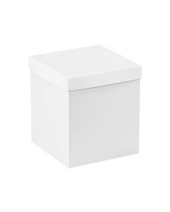 8" x 8" x 9"  White Deluxe  Gift  Box  Bottoms