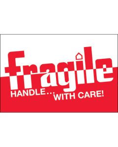 2" x 3" - " Fragile -  Handle  With  Care"  Labels