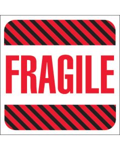 4" x 4" - " Fragile"  Labels