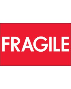 3" x 5" - " Fragile" ( High  Gloss)  Labels
