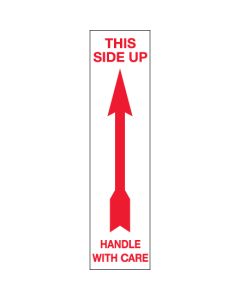 2" x 8" - " Up -  Handle  With  Care"  Arrow  Labels