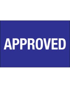 2" x 3" - " Approved"  Labels
