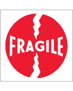 4" x 4" - " Fragile"  Labels