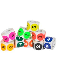 2"  Circle  Easy  Order  Packs Numbers (1-10)