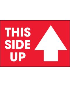 2" x 3" - " This  Side  Up"  Arrow  Labels