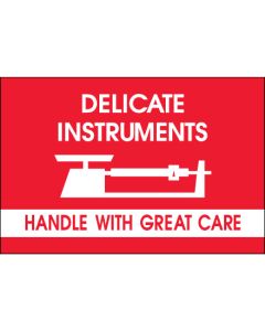 2" x 3" - " Delicate  Instruments - HWC" -  Fragile  Labels