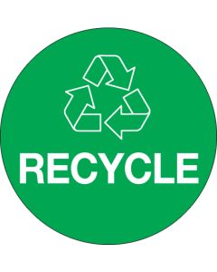 3"  Green  Circle" Recycle"