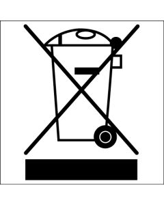 1" x 1" - WEEE  Regulated  Labels