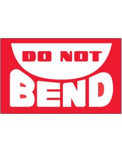 3" x 5" - " Do  Not  Bend"  Labels