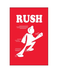 2" x 3" - " Rush"  Labels