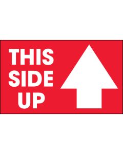 3" x 5" - " This  Side  Up"  Arrow  Labels
