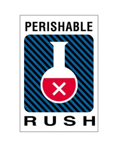 4" x 6" - " Perishable  Rush"  Labels