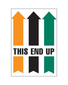 4" x 6" - " This  End  Up"  Arrow  Labels