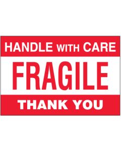 4" x 6" - " Fragile -  Handle  With  Care"  Labels
