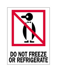 3" x 4" - " Do  Not  Freeze or  Refrigerate"  Labels