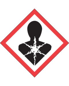 2" x 2"  Pictogram -  Health  Hazard  Labels