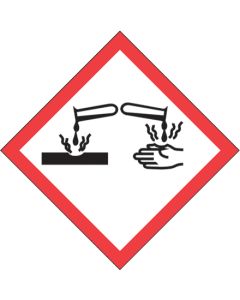 2" x 2"  Pictogram -  Corrosion  Labels