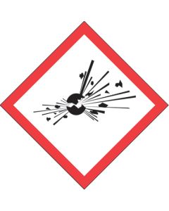 2" x 2"  Pictogram -  Exploding  Bomb  Labels