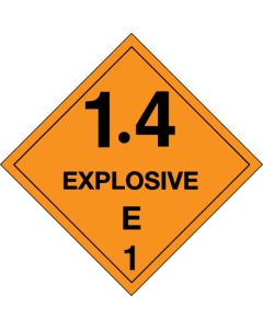 4" x 4" - " Explosive - 1.4E - 1  Labels