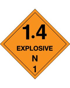 4" x 4" - " Explosive - 1.4N - 1  Labels