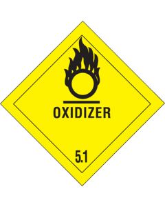 4" x 4" - " Oxidizer - 5.1"  Labels