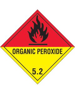 4" x 4" - " Organic  Peroxide - 5.2"  Labels