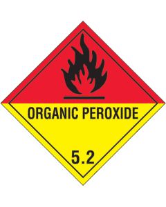 4" x 4" - " Organic  Peroxide - 5.2"  Labels