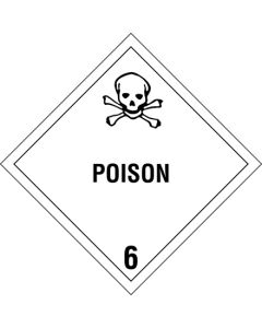 4" x 4" - " Poison - 6"  Labels