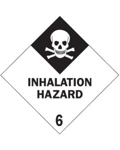 4" x 4" - " Inhalation  Hazard - 6"  Labels
