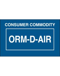 1 3/8" x 2 1/4" - " Consumer  CommodityORM-D-AIR"  Labels