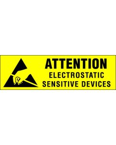 3/8" x 1 1/4" - " Electrostatic  Sensitive  Devices"  Labels