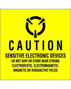 4" x 4" - " Sensitive  Electronic  Devices"  Labels