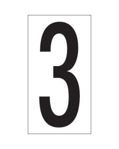 3 1/2" "3"  Vinyl  Warehouse  Number  Labels