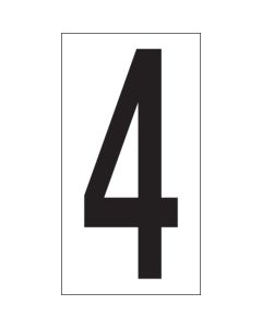 3 1/2" "4"  Vinyl  Warehouse  Number  Labels