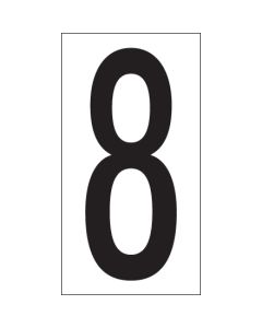 3 1/2" "8"  Vinyl  Warehouse  Number  Labels