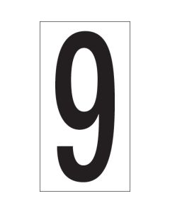 3 1/2" "9"  Vinyl  Warehouse  Number  Labels