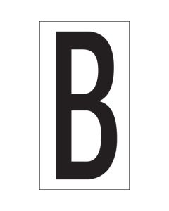 3 1/2" "B"  Vinyl  Warehouse  Letter  Labels