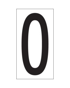 3 1/2" "O"  Vinyl  Warehouse  Letter  Labels