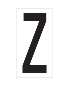 3 1/2" "Z"  Vinyl  Warehouse  Letter  Labels