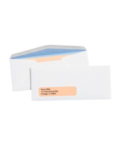 4 1/8" x 9 1/2" - #10  Plain Gummed  Business  Envelopes with  Security  Tint